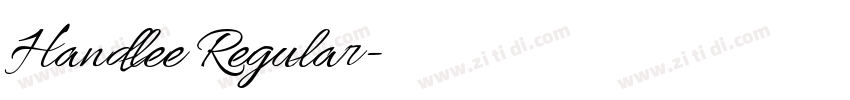 Handlee Regular字体转换 Handlee Regular字体转换
